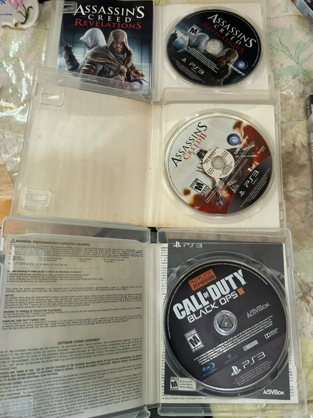 Lot of 15 PS3 Games Assassin's Creed Call of Duty Sniper Metal Gear Solid Hitman